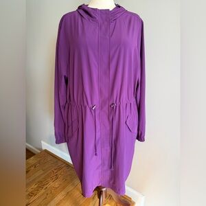 Torrid Purple Anorak Rain Jacket - Torrid Size 3 (22-24, 3X)